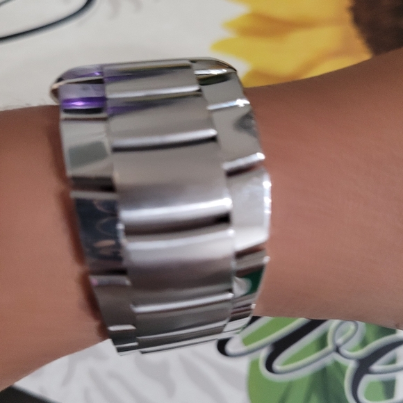 GUCCI Unisex Watch 8500M Swiss Quartz Gray Dial Silver Stainless Steel 34mm - Picture 4 of 6